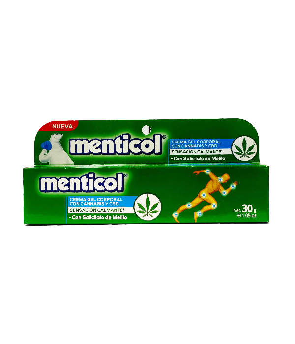 CREMA GEL MENTICOL CANNABIS CAJA X 30 GR